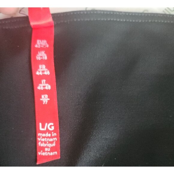 Spanx Faux Leather Legging Black Womens Latge #2437 Pants Stretchy Shiny - Picture 6 of 7